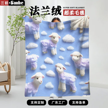 Cross-Border Special Supply Velvet Blanket Digital Printing Blanket Multi-Functional Office Knee Blanket Nap Air-Conditioning Blanket Wholesale Blanket