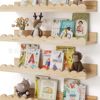 New Wooden Storage Rack Wall-Mounted Storage Rack Children's Bedroom Solid Wood Wall-Mounted Decorative Rack