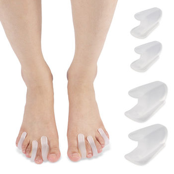 A-Shaped Silicone Overlapping Toe Separator, Corrects Toes, Prevents Wear and Toe Overlap