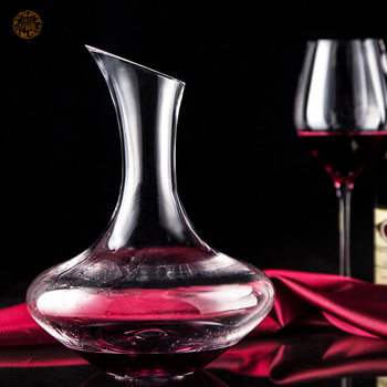 Handmade crystal glass wine decanter wine glass wine jug with handle European-style cygnet points practical
