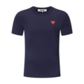 Navy blue red heart