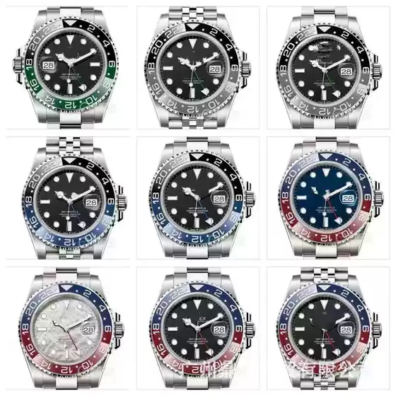 Cross-Border Foreign Trade Greenwich Men's Coke Sprite Ring Business Steel Band Fully Automatic Mechanical Watch Manufacturer Wholesale