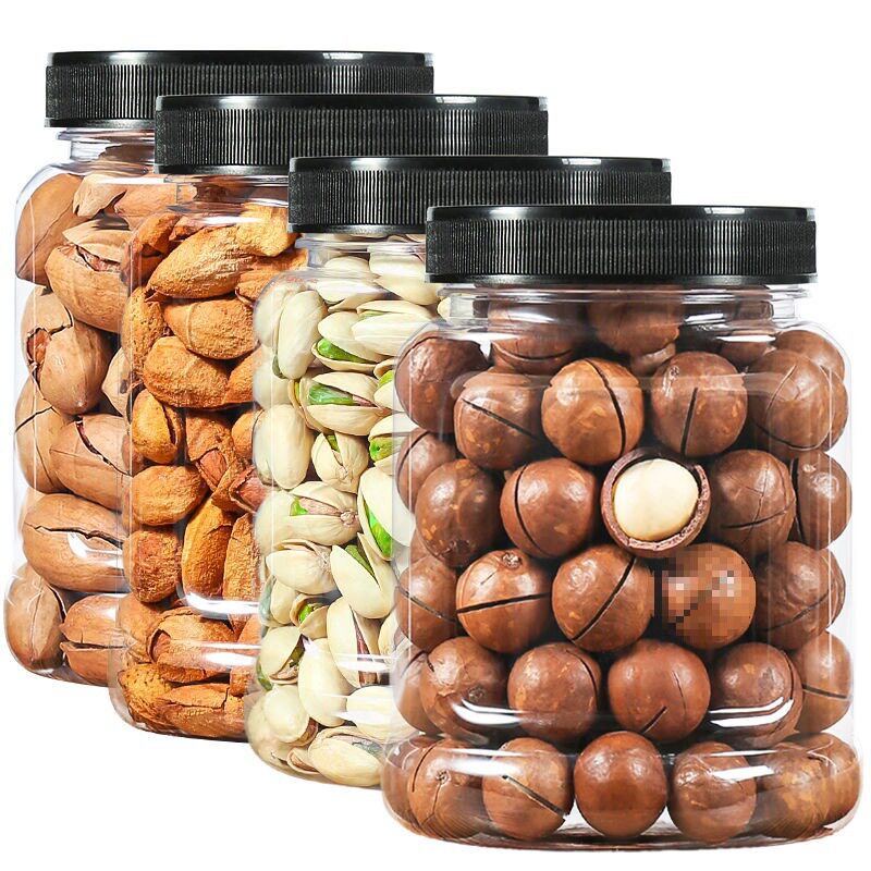 Four Types of Nut Combination Gift Packs: Macadamia Nuts, Almonds, Pistachios, Pecans, Cashew Nuts, Canned Snacks