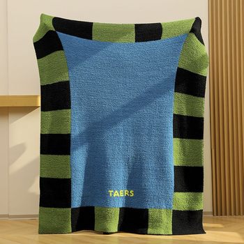 Half Fleece Thickened Sofa Blanket Blanket Summer Air-conditioning Quilt Office Advanced Nap Blanket Shawl Blanket