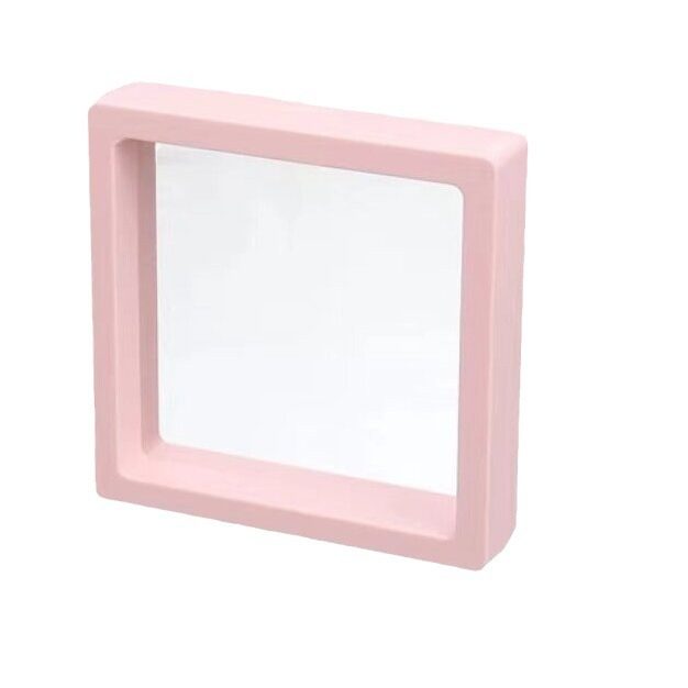 Transparent PE film jewelry box anti-oxidation necklace box bracelet box ring box earring box gray bow packaging box