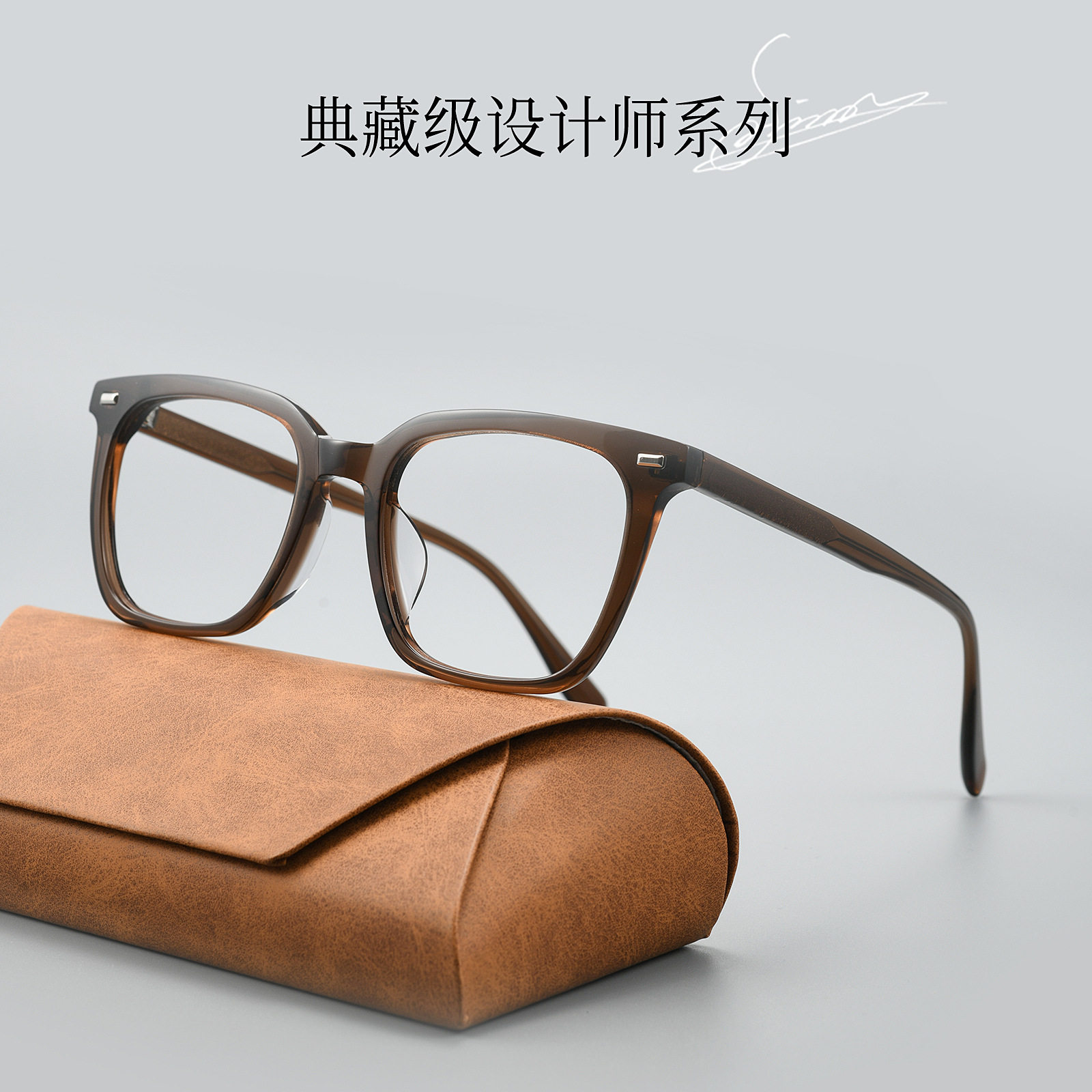 Japanese Retro Literary Square Frame Acetate Fashion Versatile Casual High-Quality Eyeglass Frames Danyang Glasses Wholesale