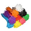 Red, Yellow, Blue and Green Colorful Self-Locking Nylon Cable Ties, Bundling and Fixing Straps, 100 Pieces/Pack, Handicraft Bundling Straps