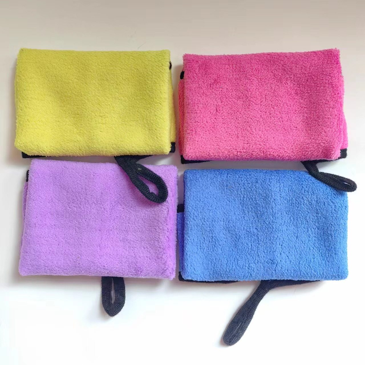 Multifunctional car wash towel thickened absorbent coral fleece car towel cleaning cloth dishcloth 2 yuan