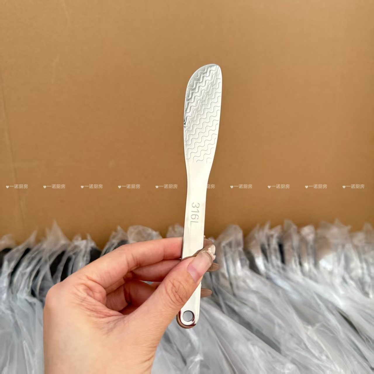 Yinuo Kitchen's New 316 Stainless Steel Filling Spoon for Making Dumplings, Wontons, Wontons and Dumplings, Filling Spoon for Buns