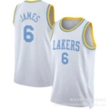 Lakers No. 6 23 classic White