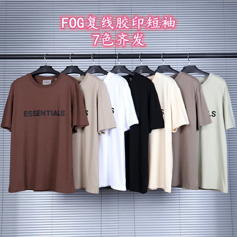 เสื้อยืดผ้าฝ้ายแท้ คอกลม แขนสั้น แนวไฮสตรีท ทรงหลวม ลายข้อความเย็บตัวหนังสือเยื้องบริเวณหน้าอก หลายบรรทัด ไอคอนหมอก สำหรับผู้ชายและผู้หญิง
