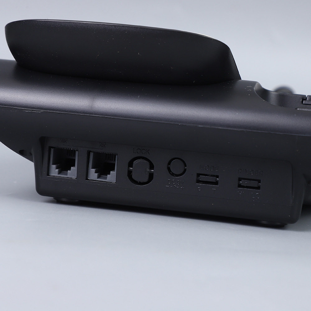 LEBOSS L-51商务办公来电显示英文电话机 黑色酒店有线座机跨境