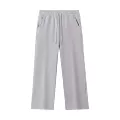 Trousers - bajia grayish white