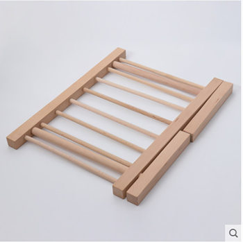 Cross-Border Dropshipping New Bamboo Noodle Drying Rack Kitchen Beech Wood Noodle Drying Rack Removable Hand-Rolled Noodle Drying Rack