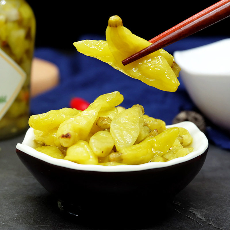 Free Shipping for a Single Bottle! Tan Tan Xiang Finely Chopped Xiao Mi Pepper, Xiao Mi Spicy Pickled Pepper, Hunan Chili Chopped Pepper, Fish Head Pickled Vegetable Seasoning