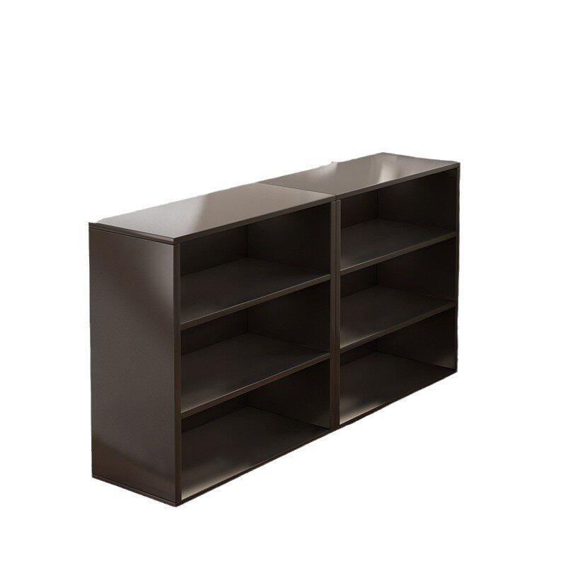 书架置物架落地客厅沙发侧边格子柜黑色收纳柜靠墙储物柜书柜矮柜