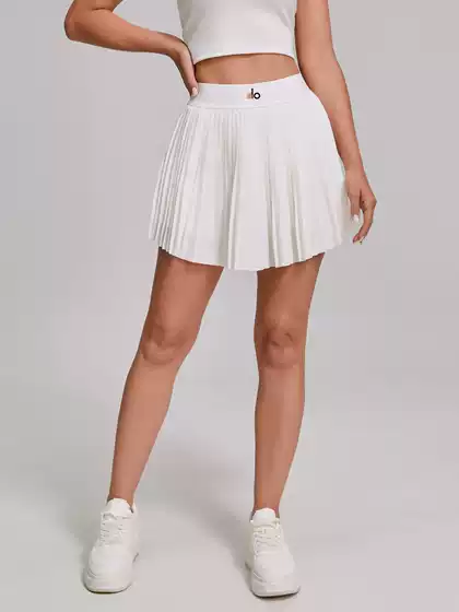 Cross-Border Sports Running Pleated Skirt for Women, Tight-Fitting Yoga Tennis Skirt, Hip-Covering, Waist-Cinching, Summer Pocket Design, Anti-Exposure Lining