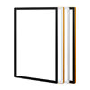 New aluminum alloy photo frame rounded A3 split elevator poster frame open advertising frame advertising A4 metal frame