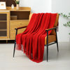 Solid Color Nordic Style Bedroom Sofa Blanket Office Lunch Break Knit Small Throw Blanket Hotel Homestay Bed End Blanket
