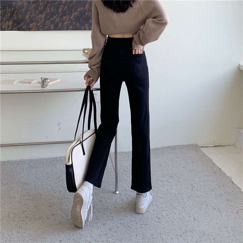 Womens Loose Fit Straight Leg Jeans Plus Size Versatile Korean Style Spring Fashion Wholesale Available