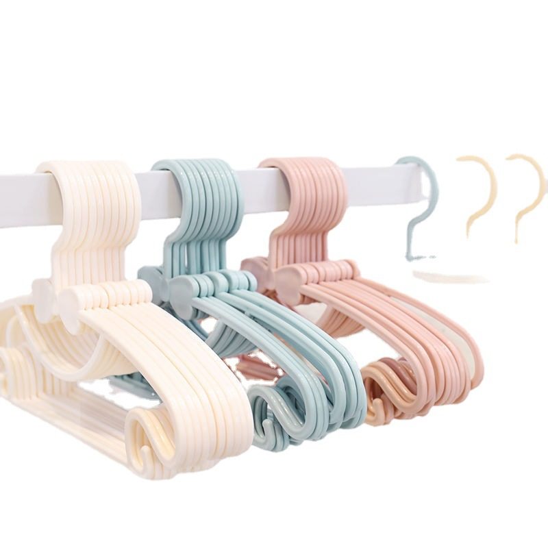 Children's Clothes Rack Wholesale Multifunctional Household Baby Baby Newborn Plastic Household Drying Seamless Hanger Support