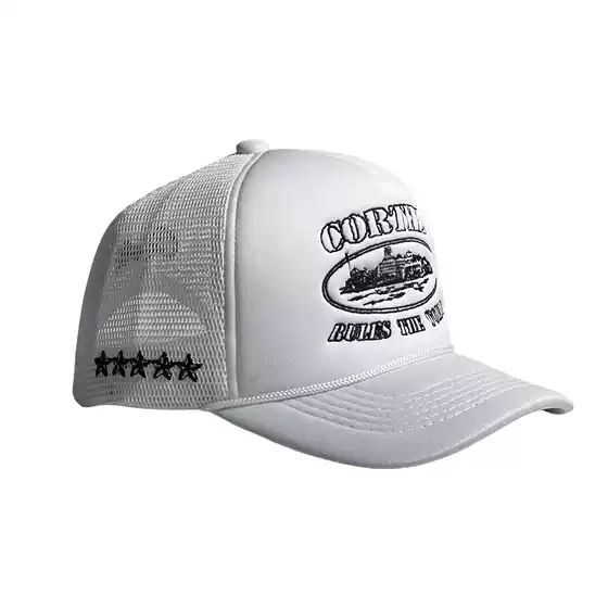 Cross-border foreign trade American new baseball cap castle pattern hat breathable mesh cap sunshade truck driver cap