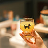 Cute Dog Wine Glass Raincoat Drink Water Cup Milk Cup Original Cute Goblet Coffee Cup Glass