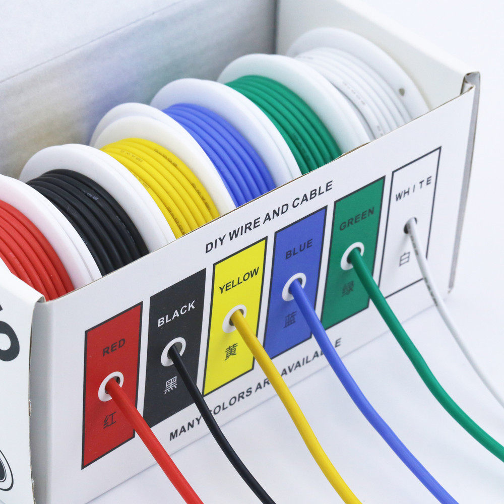 Cross-border explosions cross-border color box DIY wire 6 colors a color box packaging long-term supply of silicone wire