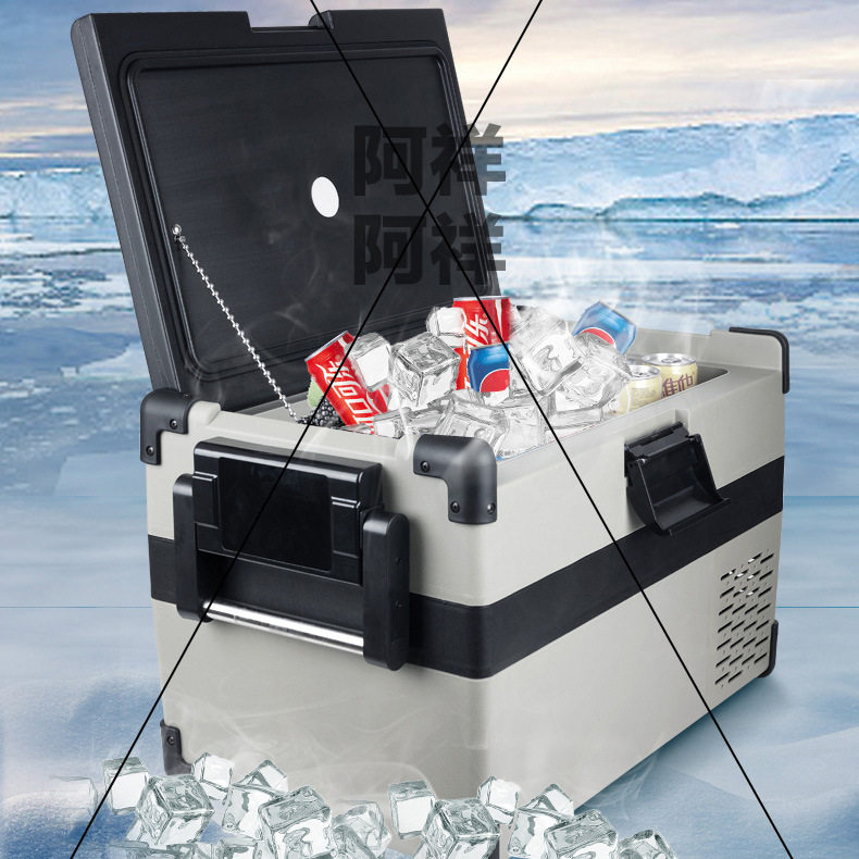 Compressor car freezer truck 24V Mini Mini refrigerator small household refrigeration car home dual-use quick freezing