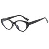 Hot Girl Fashionable Cat's Eye Black Frame Myopia Glasses Women's Anti-Blue Light Flat Glasses