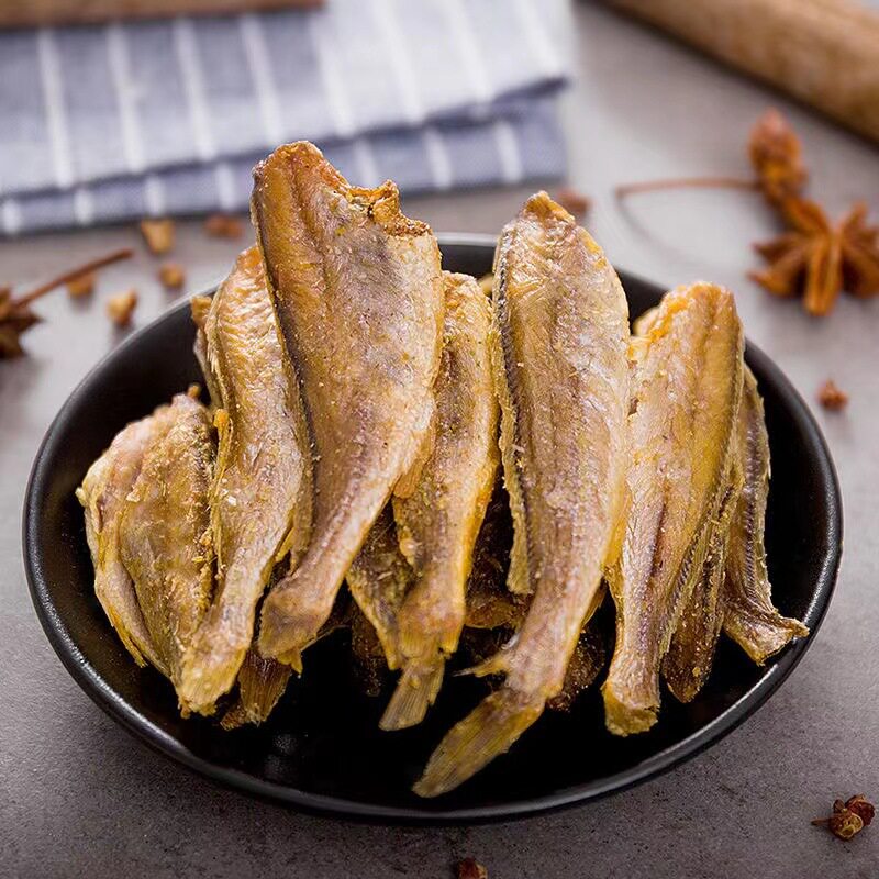 [Free shipping] crispy small yellow croaker 80g Internet celebrity charcoal grilled yellow croaker crisp original flavor yellow croaker crisp office snack wholesale