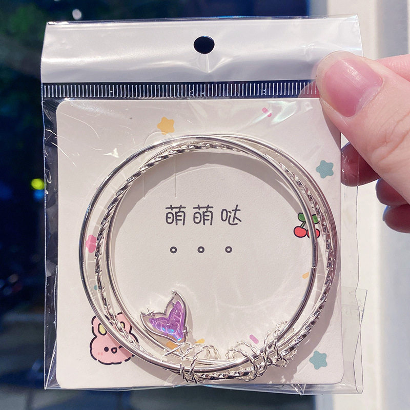 New Stacked Jingle Bracelets Niche Student Jingle Bracelets Bestie Silver Bracelets Hand Jewelry Wholesale Foreign Trade Hot Sales