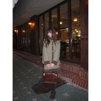 Retro Fur Stand Collar Jacket and Skirt Suit for Women Autumn and Winter New French Elegant Two-Piece Set