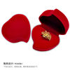 Nanxiang Jewelry Jewelry Box Flocking Big Red Printed Logo Gold Storage Box Wedding Supplies Ring Earrings