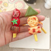 Fun Simulation Food Fun Funny Hairpin Hairpin Cute BBQ String Fish Ball Clip Personalized Finished Hair Accessories