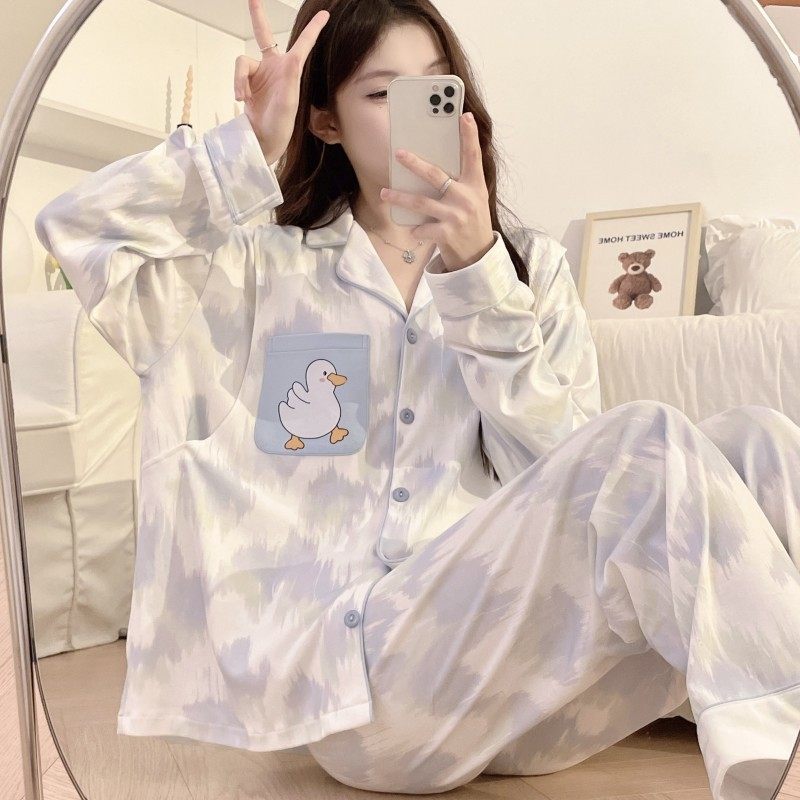 Moon clothing summer thin postpartum nursing kimono pregnant women's pajamas 5 spring and autumn days 6 pregnant women breast-feeding July 8