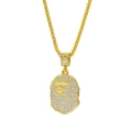 Gold pendant + 50cm wheat ear chain