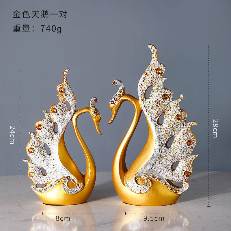 新中式高档酒柜装饰品餐边柜摆件客厅创意家居饰品室内软装装饰