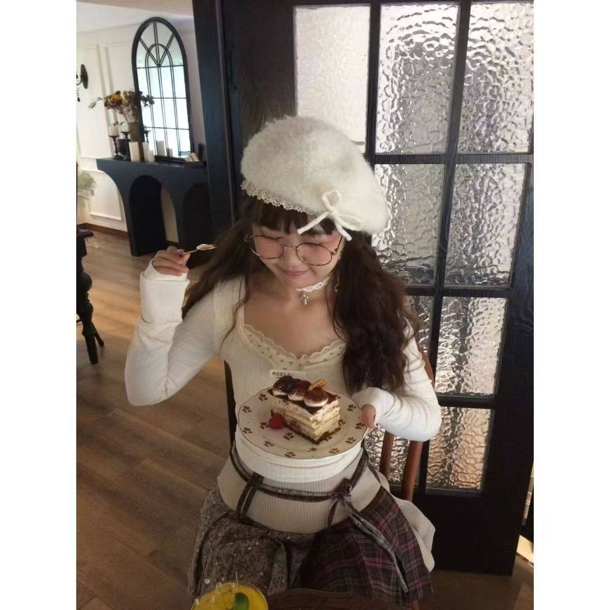 Original Lace Cross Bow Strap Choker Women's French Style Elegant Necklace Chain Collarbone Collar