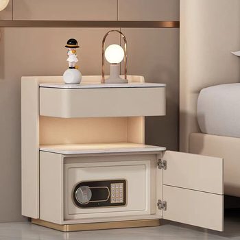 Smart Bedside Table Safe Integrated Home Invisible New Entry Luxury Simple Safe Bedroom High-end Bedside Cabinet