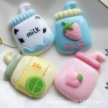 Super Large Simulation Baby Bottle Beverage Bottle diy Accessories Mobile Phone Shell diy Material Refrigerator Sticker Storage Box Patch