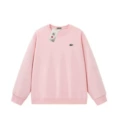 Crocodile round neck [pink] is darker
