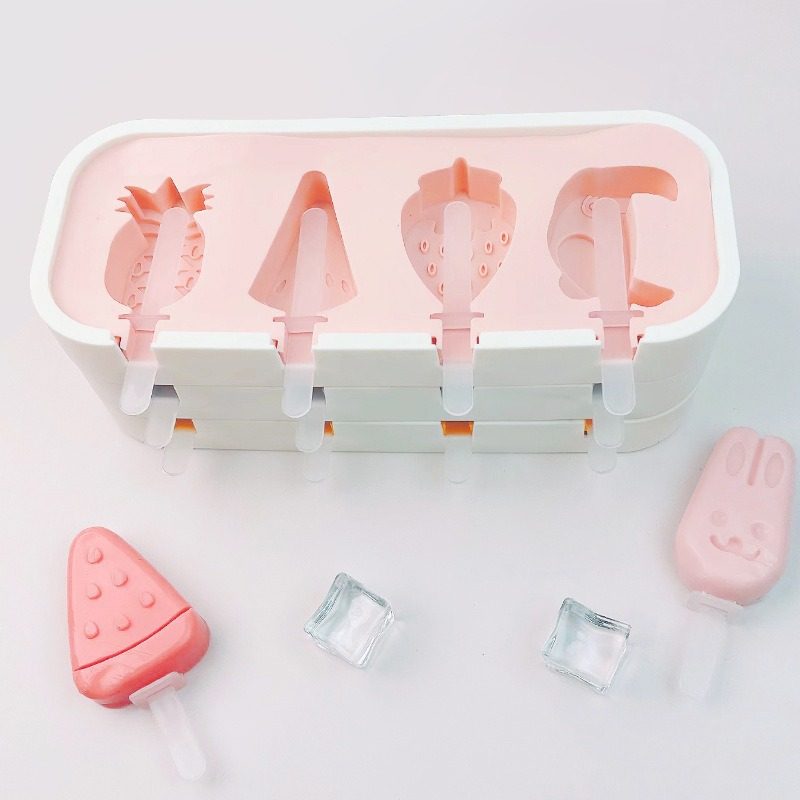 Ice Cream Mold Food Grade Silicone Household Homemade Ice Cream Ice Cream Sorbet Grinder Children's Cheese Stick Model