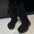 Black high tube plush