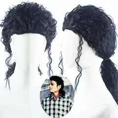 2026 Jack Edition Black Long Wig Cos Wig Spacewalk Show Stage Performance Adult Costume
