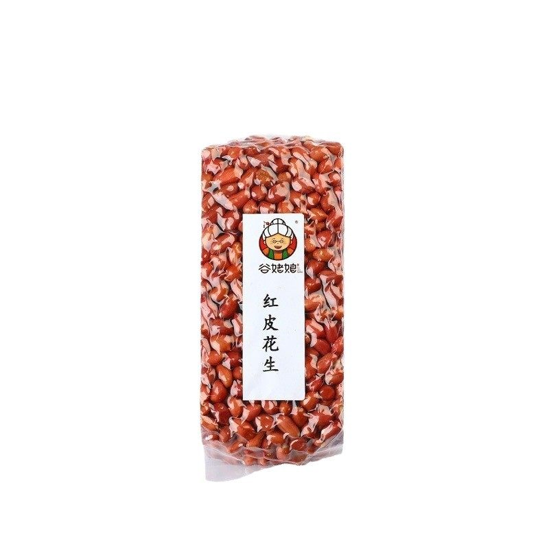 Wholesale New Arrival Shell-Free Red-Skinned Peanuts, Farm Small-Sized Raw Grains, Four-Piece Red-Skinned Peanuts in Bulk