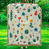 Cross-border line blanket picnic blanket flowers flower line blanket wholesale tapestry blanket jacquard woven blanket sofa towel