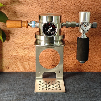 ♔ Pneumatic Coffee Machine G32 Stainless Steel Home Outdoor Commercial Camping Espresso Maker Portable