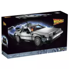 Cross-Border Compatible Lego 10300 Back to the Future Time Machine Delorean Sports Car Building Block Toy