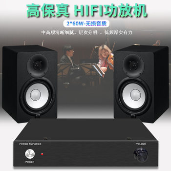 Small Hifi Power Amplifier Audiophile-Grade Home Theater Audio Power Amplifier Home Digital Amplifier High Fidelity